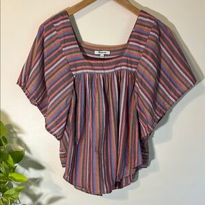 Madewell Striped Boho Blouse